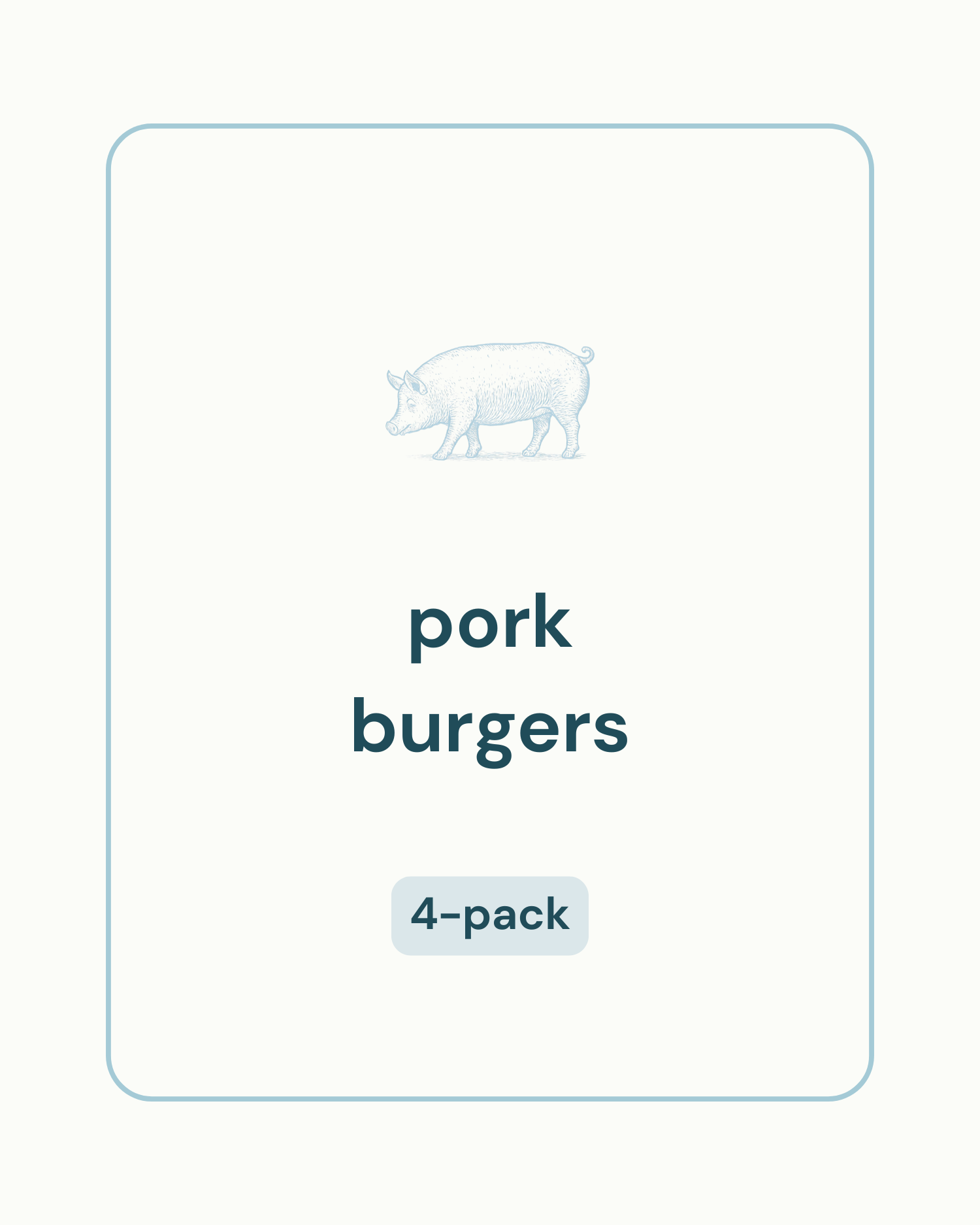 Pork Burgers (4-Pack)
